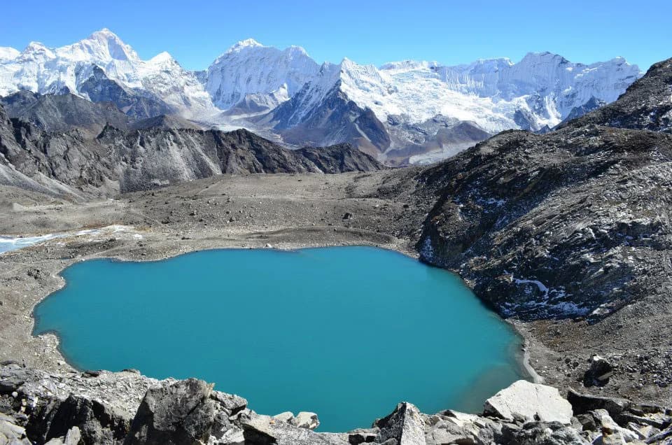 View from EBC Kongma La Pass Trek