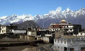 view from muktinath temple