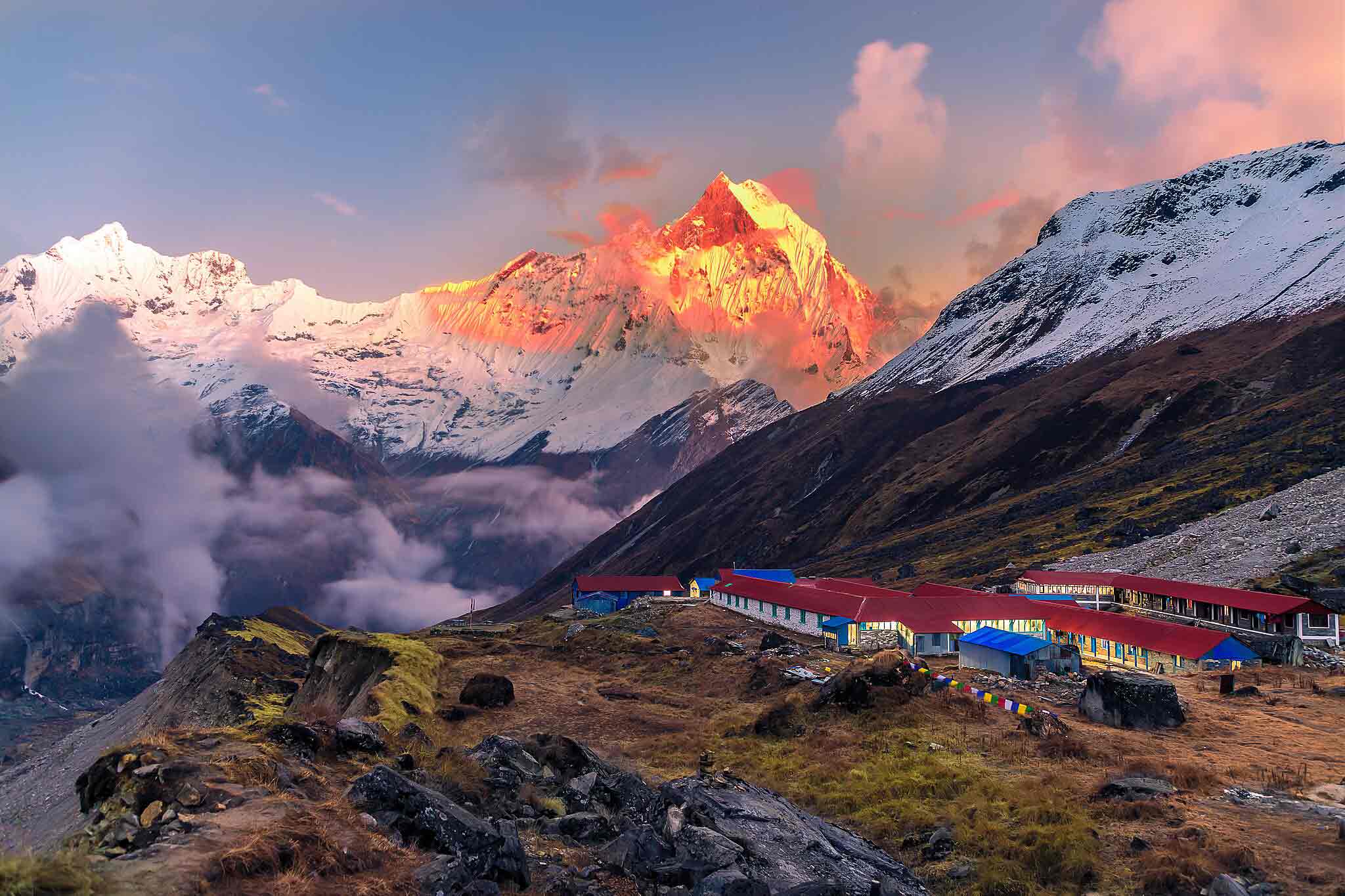 sunrise form North Annapurna Base Camp