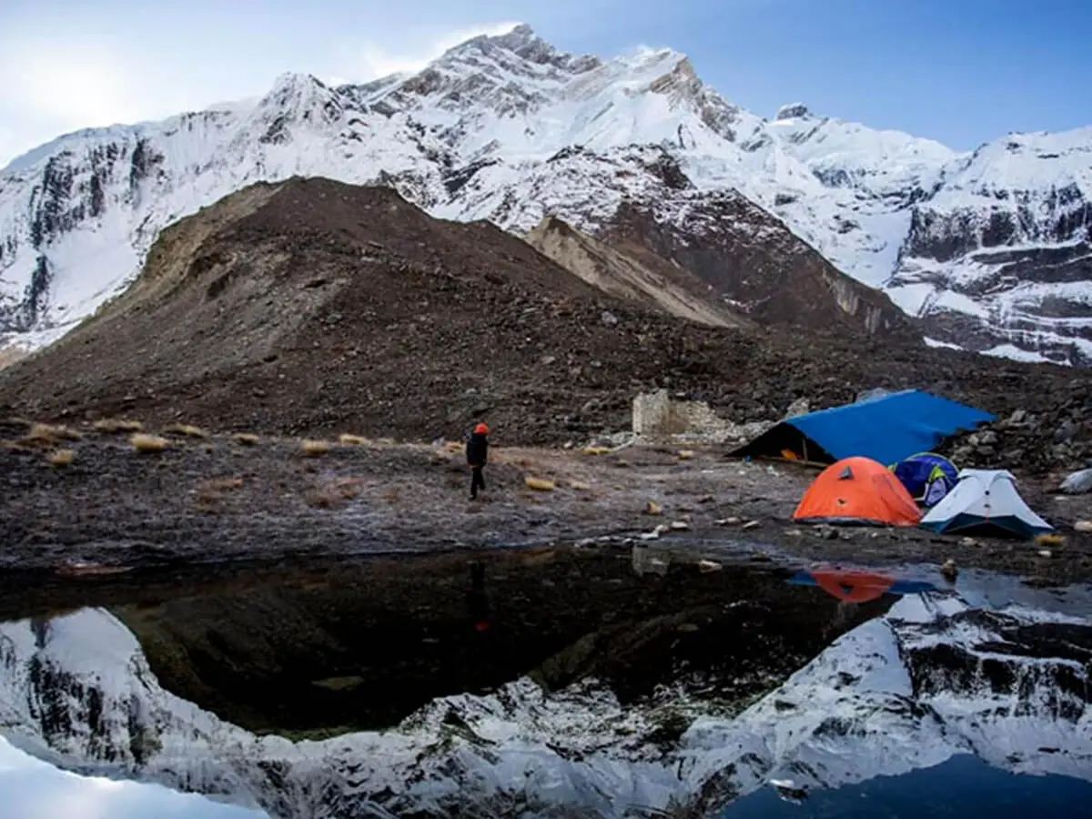 Tent on North Annapurna Base Camp