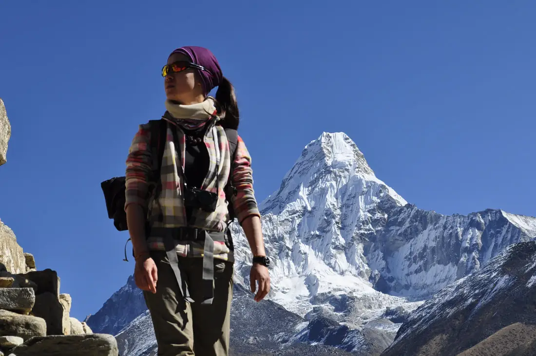 on the way to everest base camp