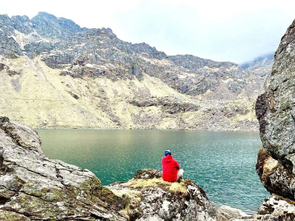view from gosaikunda lake trek