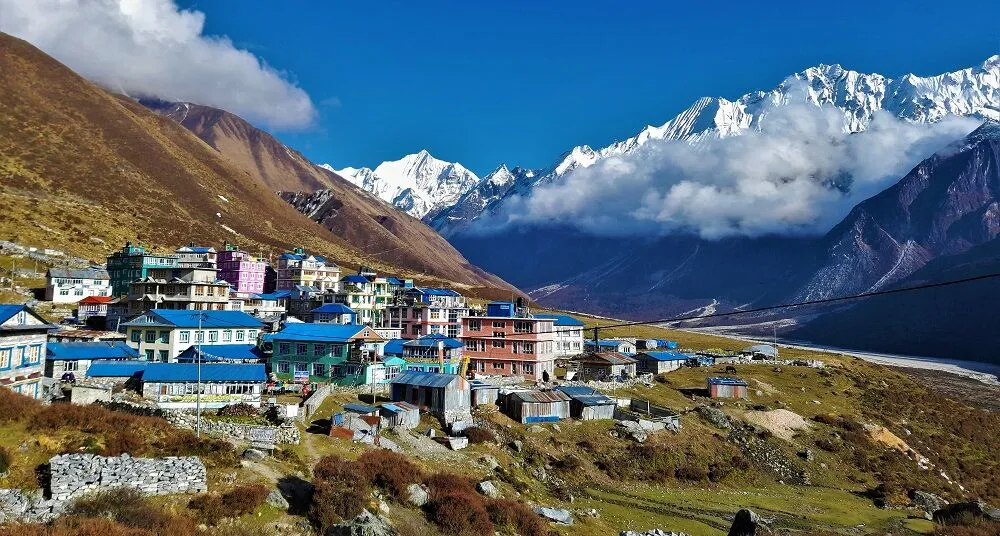 Village seen during helambu trek