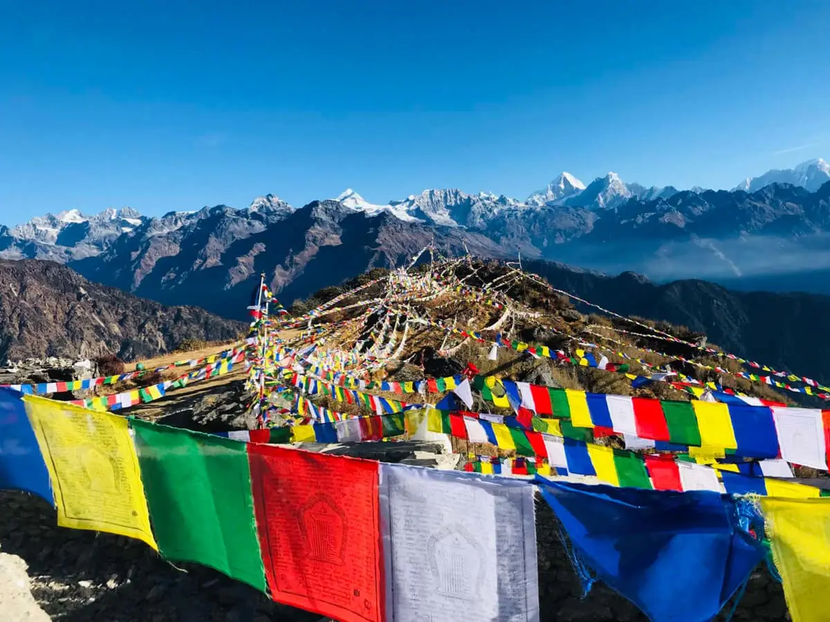view during the helambu trek