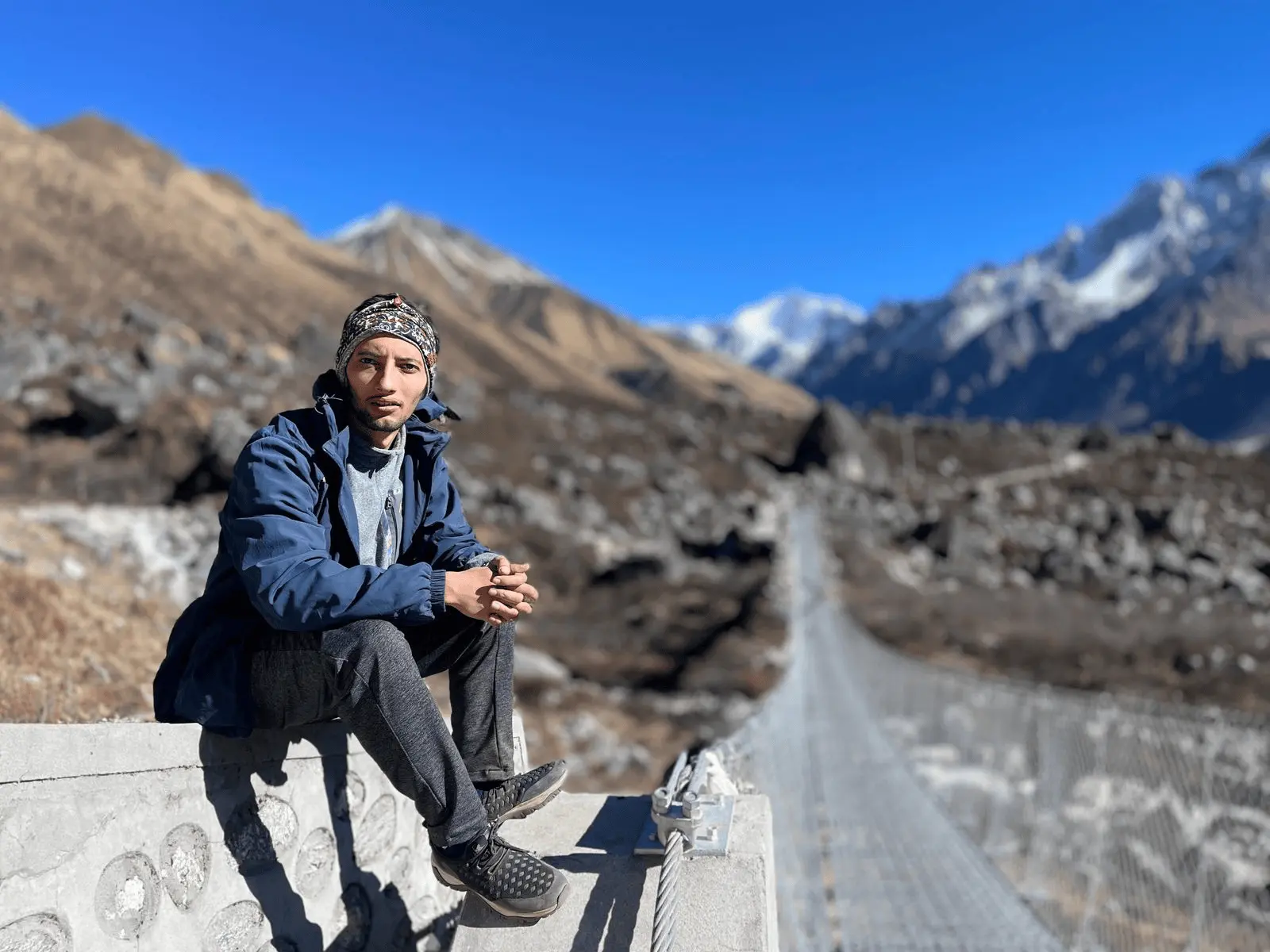bridge on the way to Langtang valley trek